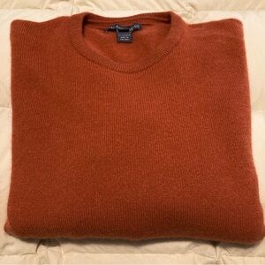 Vintage Saks Fifth Avenue Pullover Crew Neck 100% Cashmere Sweater size L
